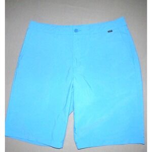 Travis Mathew Light Blue Stretch 10" Chino Golf Shorts Men's 34